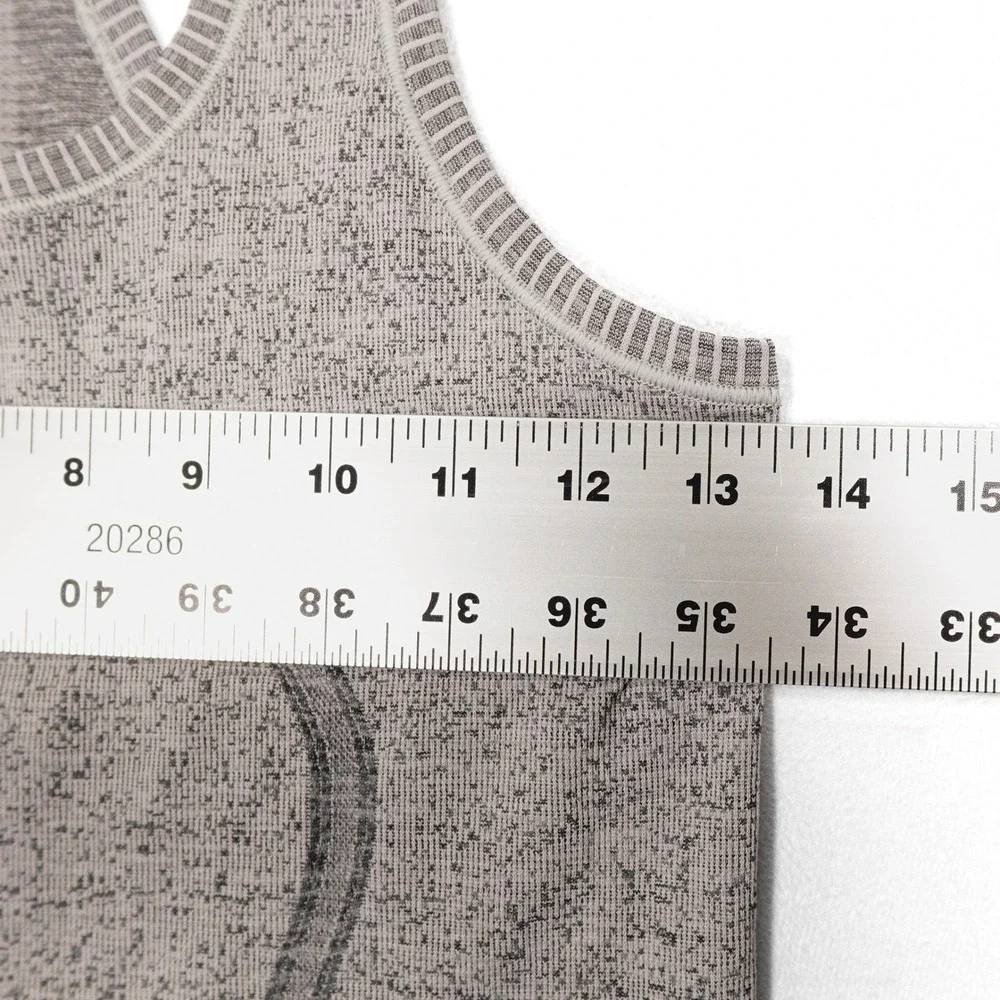 LULULEMON Women's Size 4 Gray Gradient Swiftly Tech Racerback Athletic Tank Top - Picture 6 of 7